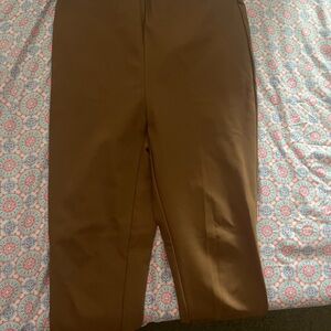 Rachel Zoe Brown Chinos Classic Straight-Leg Design